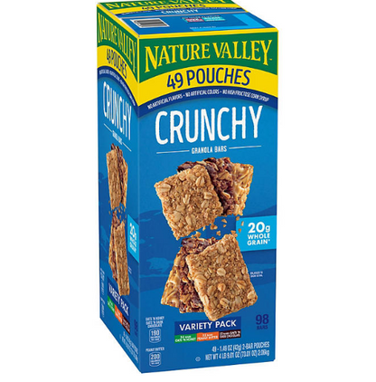 Nature Valley Crunchy Granola Bars, Variety Pack (49 ct.)