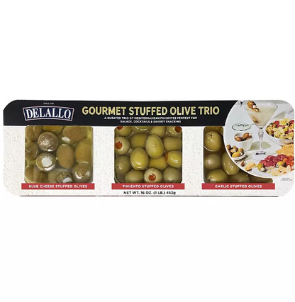 DeLallo Gourmet Stuffed Olive Trio (16 oz.)