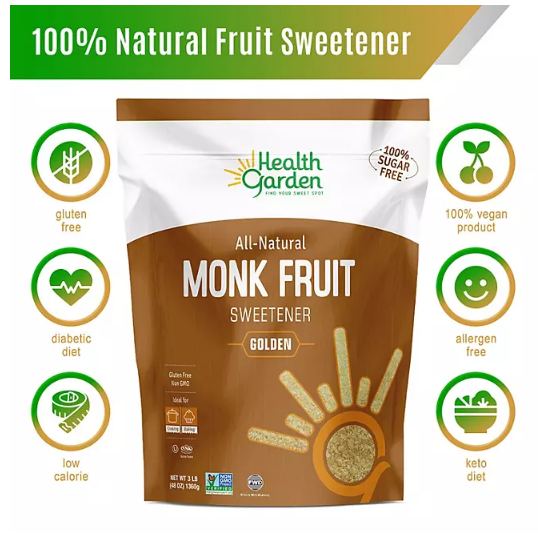 Health Garden Monk Fruit Golden Sweetener (1 lb.)(4 PK)