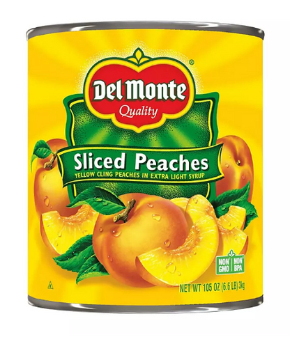 Del Monte Lite Sliced Peaches (105 oz.)