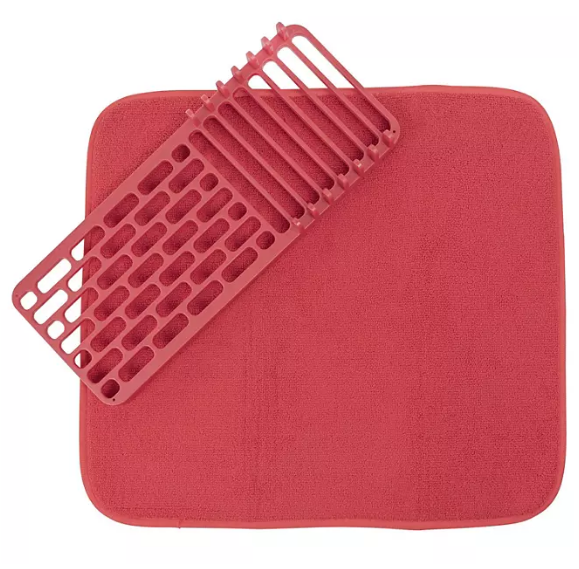 Cuisinart Dish Drying Mat with Rack, 2 Pack (Assorted Colors)