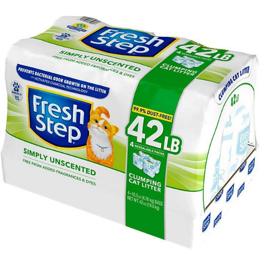 Fresh Step Simply Unscented Clumping Cat Litter (42 lbs.)