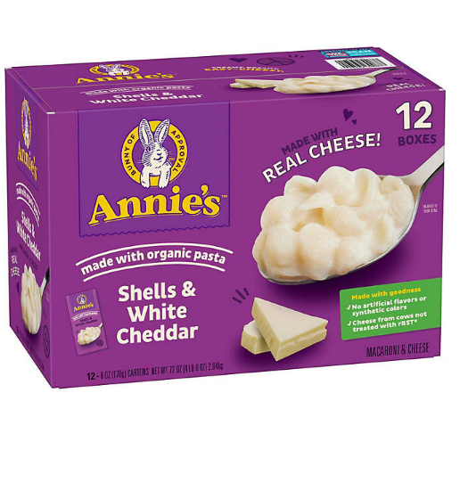 Annie's Shells and White Cheddar Mac and Cheese (12 pk.)