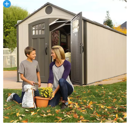 Lifetime 20' x 8' Outdoor Storage Shed (Dual Entry)