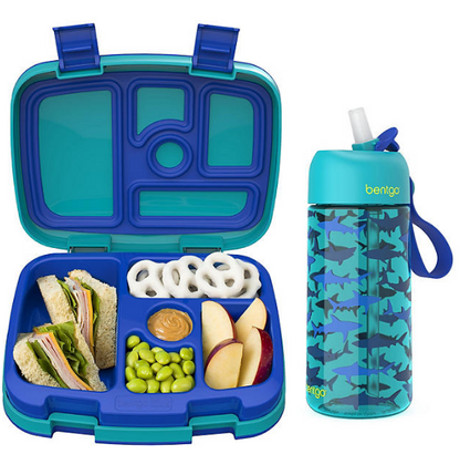 Bentgo Kids Prints Lunch Box & Water Bottle Set (Assorted Color