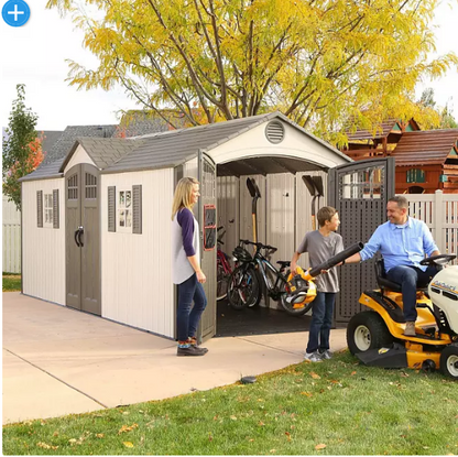 Lifetime 20' x 8' Outdoor Storage Shed (Dual Entry)