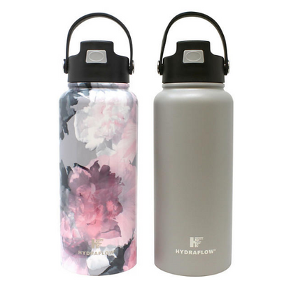 Hydraflow 34-oz. Double Wall Stainless Steel Bottle, 2 Pack (Assorted Colors)