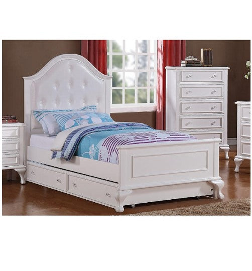 Jenna Full Bed with Rolling Trundle Bedroom Set (Assorted Sizes)