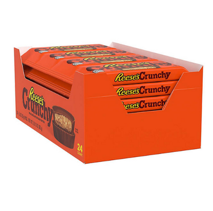 Reese's Milk Chocolate and Peanut Butter Crunchy, Bulk Box Cups Candy Packs, (1.4 oz., 24 ct.)