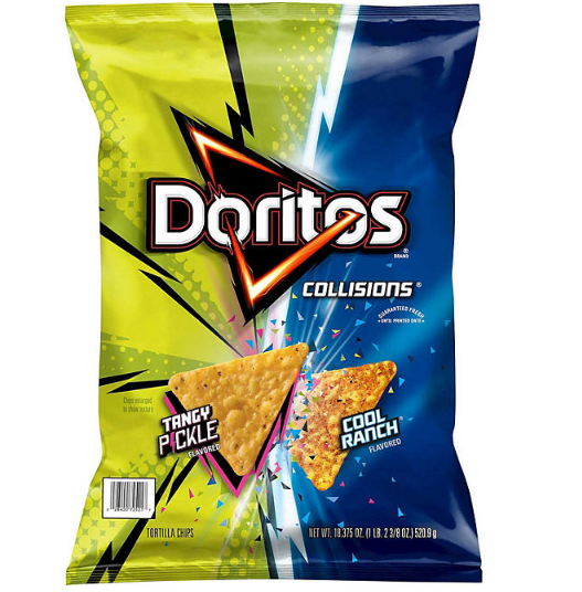 Doritos Collisions Tortilla Chips Cool Ranch and Tangy Pickle (18.375 oz.)