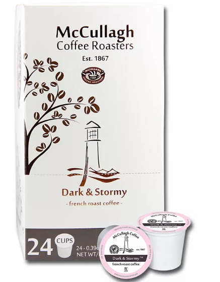 McCullagh Coffee Roasters Dark & Stormy French Roast Coffee (96 ct.)