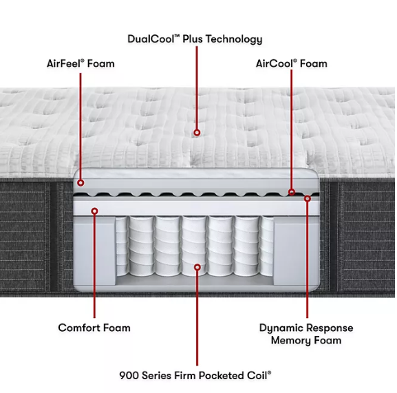 Beautyrest Silver Dearborn Mattress (Available in Extra Firm, Medium Pillow Top, and Plush)