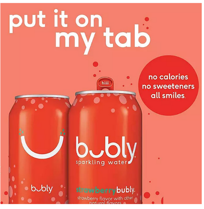 Bubly Berry Sparkling Water Variety Pack (12 fl. oz., 24 pk.)