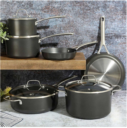 Sur La Table 10-Piece Hard Anodized Non-Stick Cookware Set