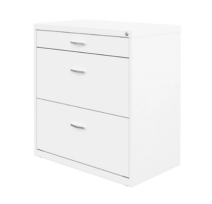 Hirsh 30" Wide 3-Drawer Lateral File Cabinet (Assorted Colors)