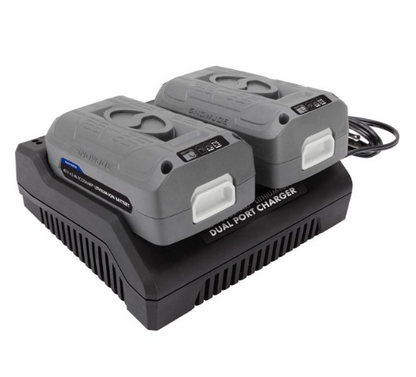 Snow Joe + Sun Joe iCHRG40-DPC iONMAX Lithium-Ion Battery Dual Port Charger , 40 Volt