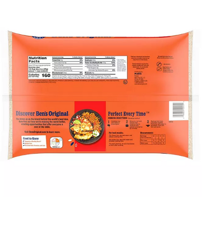 Ben's Original Enriched Long Grain White Parboiled Rice (12 lbs.)