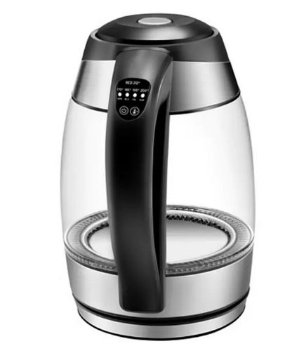 Chefman 1.8 Liter Electric Glass Kettle With Tea Infuser