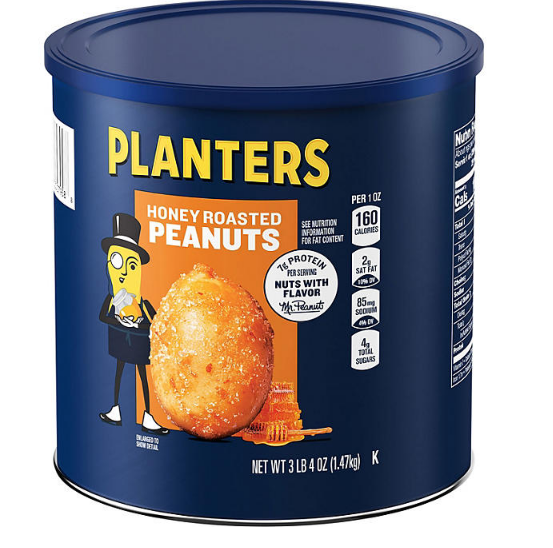 Planters Honey Roasted Peanuts - 52oz