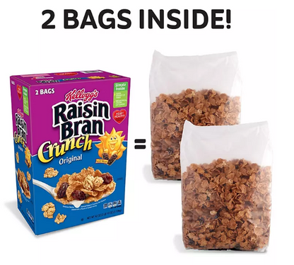 Kellogg's Original Raisin Bran Crunch Breakfast Cereal (42 oz.)