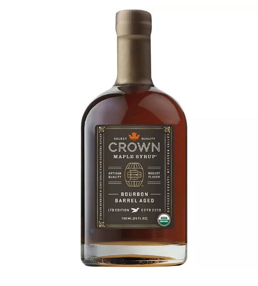 Crown Maple Bourbon Barrel Aged Organic Maple Syrup (25 oz.)