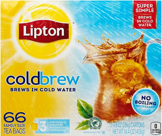 Lipton Cold Brew Iced Tea (66 ct.)