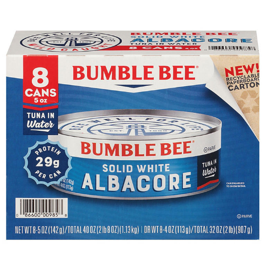 Bumble Bee Solid White Albacore in Water (5 oz., 8 pk.)