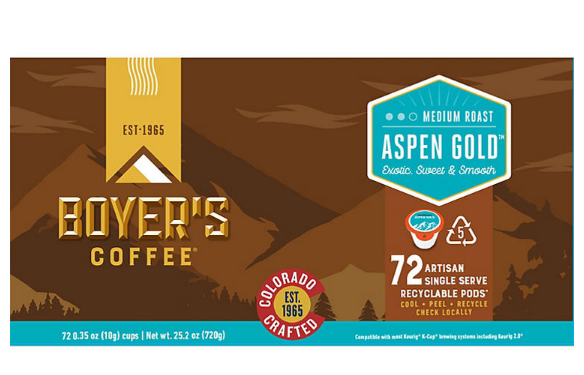 Boyer's Coffee Single-Serve Cups, Aspen Gold (72 ct.)