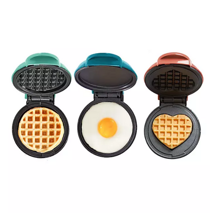 Dash Mini Maker 3-Pack Gift Set, Mini Waffle Maker + Mini Heart-Shaped Waffle Maker + Mini Maker Griddle