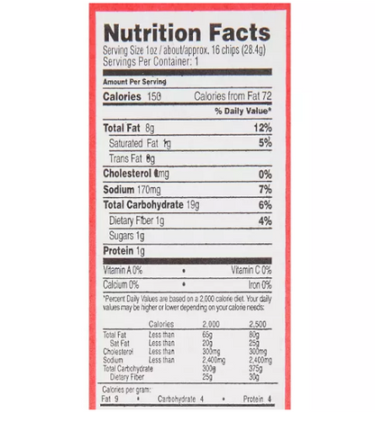 T.G.I. Friday's Potato Skins Snack Chips, Cheddar & Bacon (1 oz., 50 ct.)