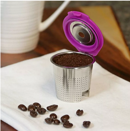 Perfect Pod Café Flow Stainless Steel Reusable Permanent Filter Capsule, 2ct