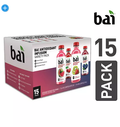 Bai Hillside Variety Pack (18 fl. oz., 15 pk.)