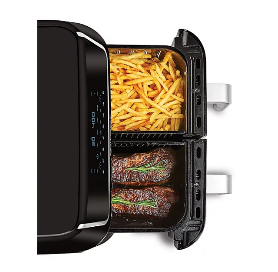 PowerXL 10-Quart Dual-Basket 7-in-1 Vortex Air Fryer