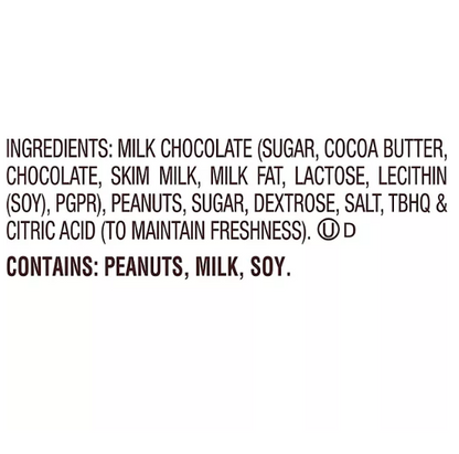 Reese's Milk Chocolate and Peanut Butter Crunchy, Bulk Box Cups Candy Packs, (1.4 oz., 24 ct.)