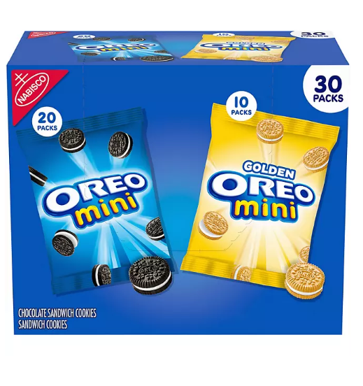 OREO Mini Mix Sandwich Cookies Variety Pack, Snack Packs (30 pk.)