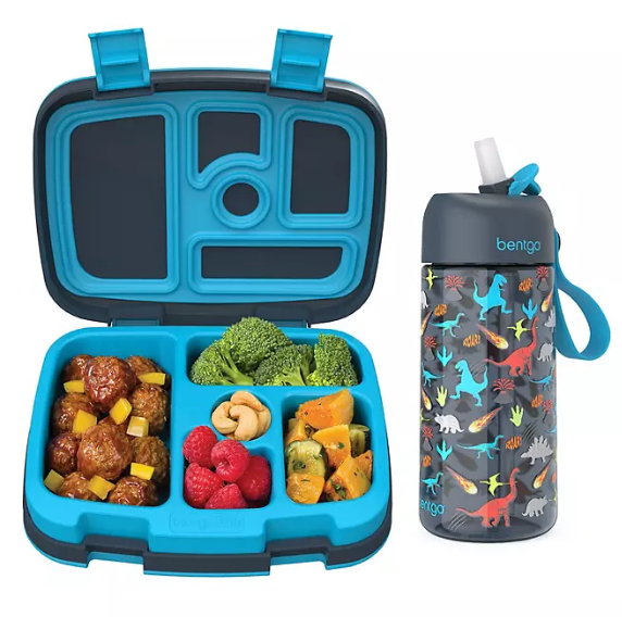 Bentgo Kids Prints Lunch Box & Water Bottle Set (Assorted Color