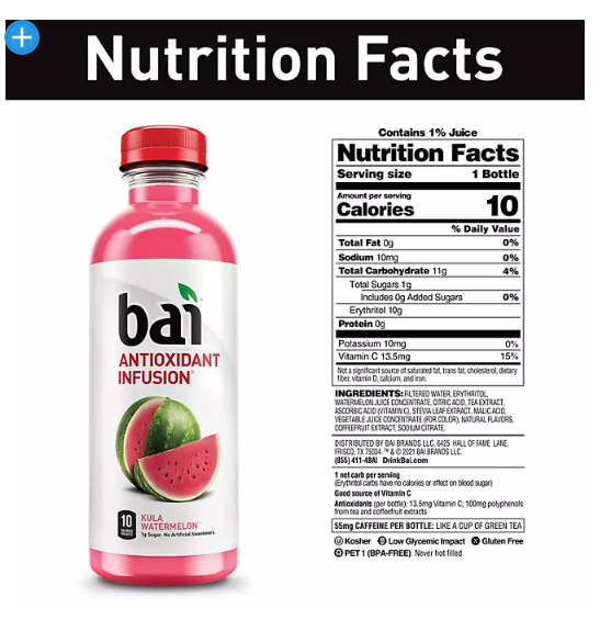 Bai Hillside Variety Pack (18 fl. oz., 15 pk.)