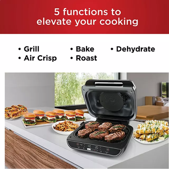 Ninja Foodi XL 5-in-1 Indoor Grill with 4-Quart Air Fryer