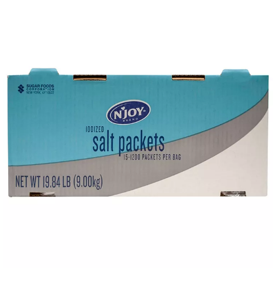 N'Joy Iodized Salt (.5 g., 1,200 ct.)(3 PK)