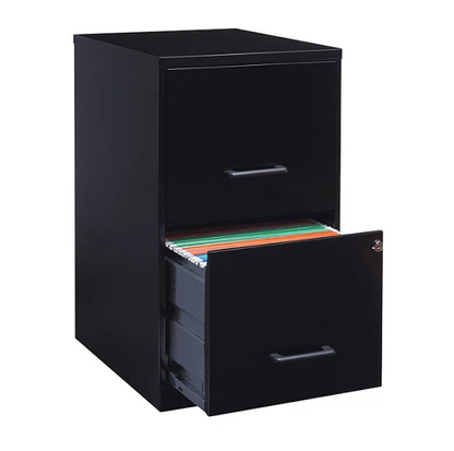 Hirsh 18" Deep 2 Drawer Letter Width Vertical File Cabinet (Assorted Colors)