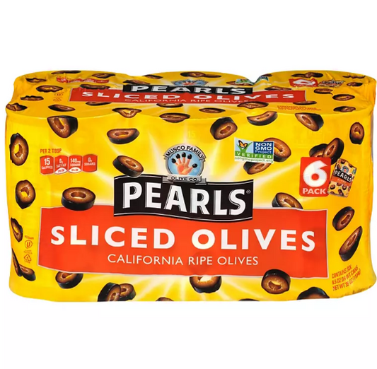 Pearls Sliced Olives (6.5 oz., 6 pk.)