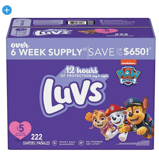 Luvs Pro Level Leak Protection Diapers (Sizes: 3-6)