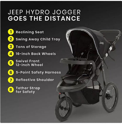 Jeep Hydro Sport Plus Jogger, Black