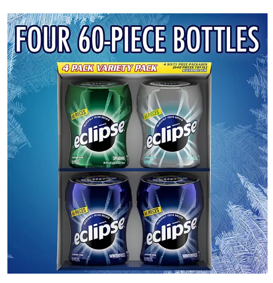 Eclipse Gum Bottle Variety Pack (60 ct., 4 pks.)