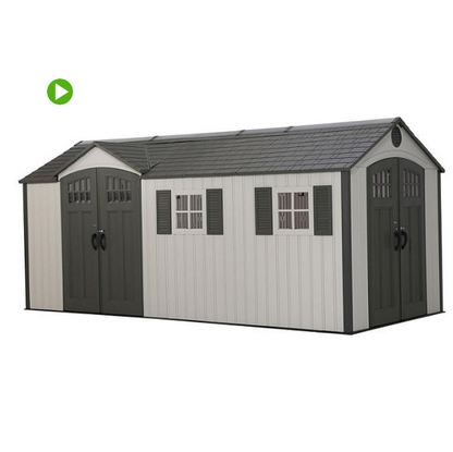 Lifetime 8' x 17.5' Outdoor Storage Shed (Dual Entry)