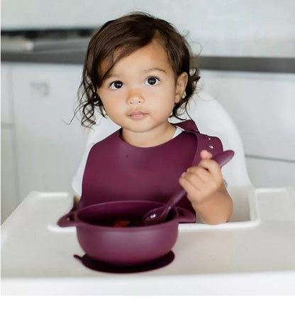 Foodie Silicone Feeding Set by Bazzle Baby (Choose Your Color)