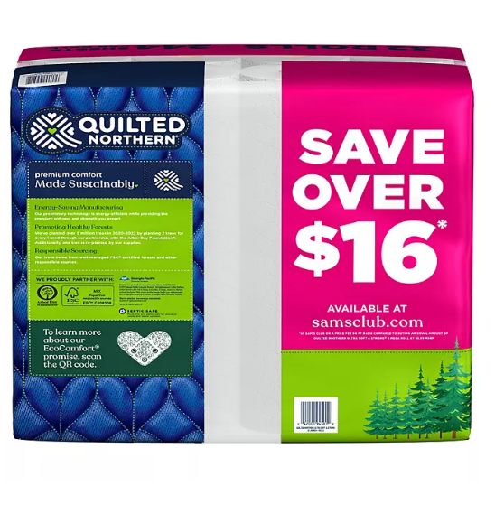 Quilted Northern Ultra Soft & Strong 2-Ply Toilet Paper, Septic Safe (244 sheets/roll, 32 rolls)