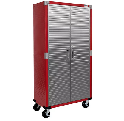 Seville Classics UltraHD Steel Tall Storage Cabinet, 36" W x 18" D x 72" H