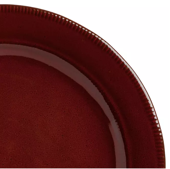 Gibson Elite 18-Piece Reactive Glaze Terracotta Dinnerware Set (Assorted Colors)