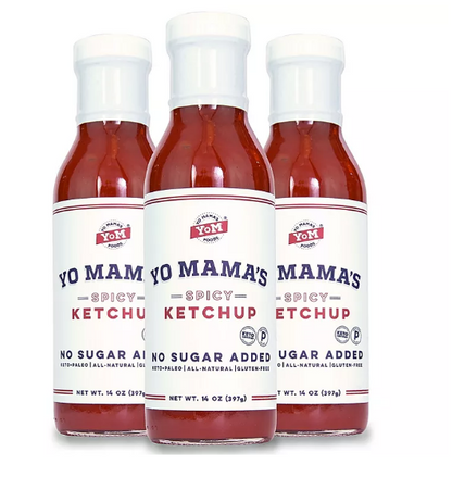 Yo Mama’s Foods Keto & Paleo Spicy Ketchup (14 oz., 3 pk.)